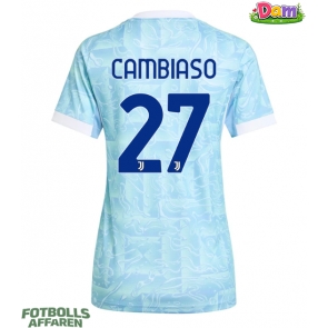 Juventus Andrea Cambiaso #27 Bortatröja Kvinnor 2025-26 Kortärmad